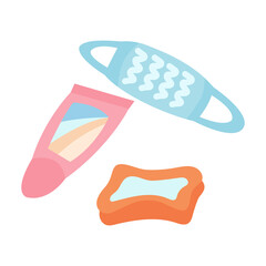 masks, soaps, and UV protection with maximum safety, with design illustrations.