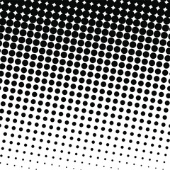 Black halftone background. Black polka dot. Halftone pattern. Modern Halftone Background, backdrop, texture, pattern. Vector illustration. Halftone Backdrop.