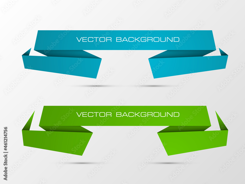 Poster vector banner. the original form as two form, overlapping. the flat image. advertising design shape.
