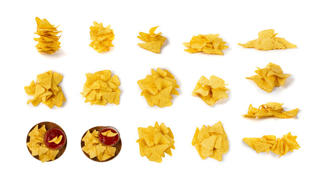 Corn Chips, Nachos Chips, Maize Snack, Corn Crisps or Totopos