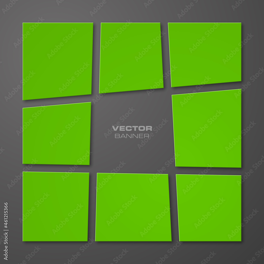 Aufkleber Abstract vector background. Geometric pattern banner. The original form overlapping. The flat image. Advertising Design shape. Vector label tag.
