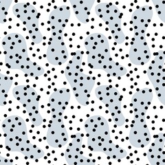 Seamless pattern with confetti on white background 