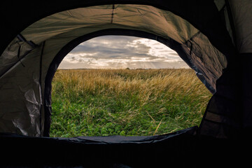 View from a tent