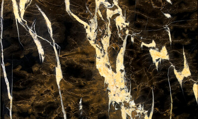 Black and gold marble texture design for cover book or brochure, poster, wallpaper background or realistic business and design artwork.