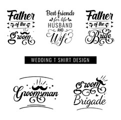Wedding quotes t-shirt design bundle