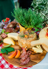 Cheese & cold cuts at an Italian party
