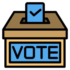 votingbox line icon