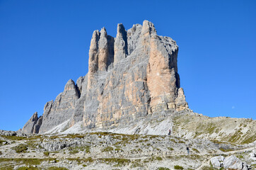 Three Peaks (Drei Zinnen, Tre Cime di Lavaredo) in
the Dolomites, South Tyrol 