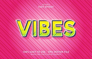 editable text effect, Vibes style