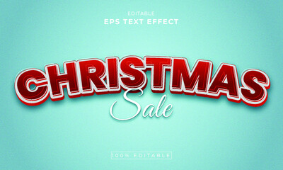 Christmas editable 3d text effect Design