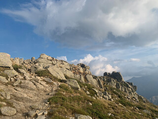 Fototapeta premium Monticule rocheux GR20 Corse