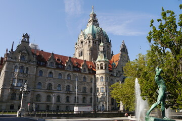 Obraz premium Neues Rathaus in Hannover