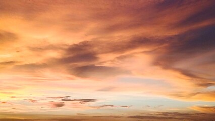 sunset in the sky
