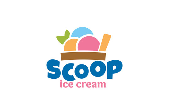 ice cream logo vector graphic for any business especially for icream shop, store, cafe, etc.