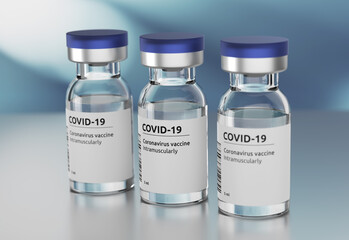 vials with covid-19 vaccine