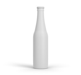 mockup of a beer bottle isolated on white background