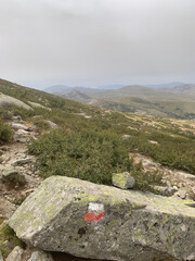 Rochers et amas rocheux sur le parcours du GR20 en Corse