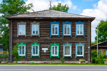 Tomsk, old apartment buildings