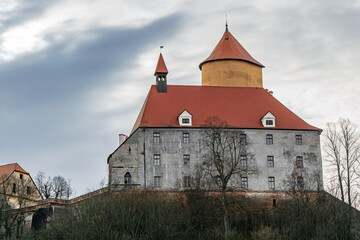 Veveří Castle near the Brno dam - backside