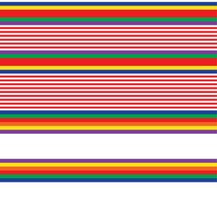 Double Rainbow Striped seamless pattern design
