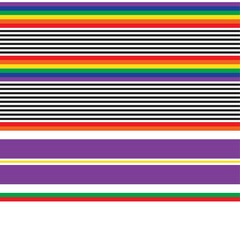 Double Rainbow Striped seamless pattern design
