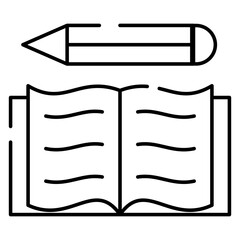 An icon design of content writing