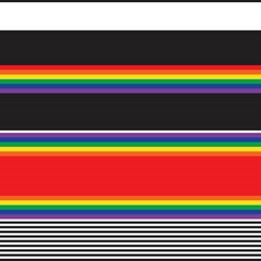 Double Rainbow Striped seamless pattern design