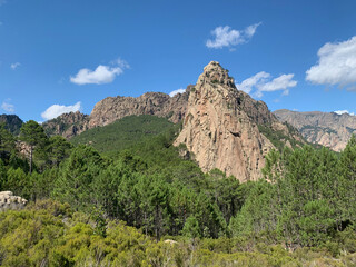 Fototapeta na wymiar Montagnes GR20 Conca