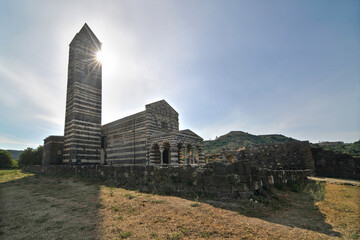 The Basilica della Santissima Trinità di Saccargia of Sardinia Italy 