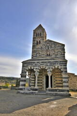 Fototapeta na wymiar The Basilica della Santissima Trinità di Saccargia of Sardinia Italy 