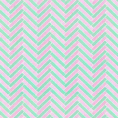 正方形　ヘリンボーン背景　ピンクとグリーン