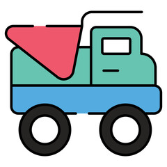 A unique design icon of truck