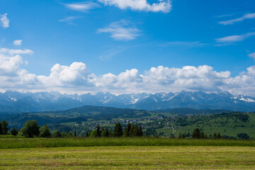 landscape with sky tatry mountain