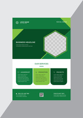 Promotional creative business enterprise flyer design template