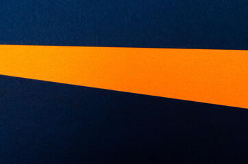 Blue and orange colors paper texture background. Place for text. Three tones. Background for...