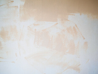 Fototapeta premium Abstract paint painting beige wall . Wallpaper backdrop abstract texture background