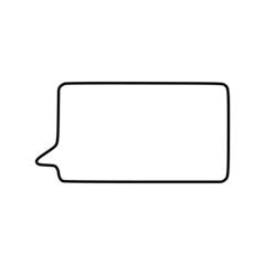 Outline speech bubble