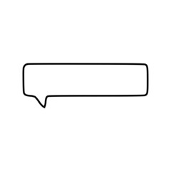 Outline speech bubble