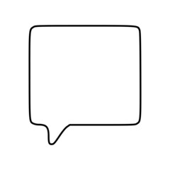Outline speech bubble