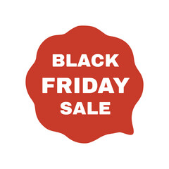Black friday sale and speech bubble