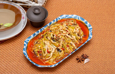 Classic Chinese Food Home-style Stir-fried Shredded Pork with Fish Flavor