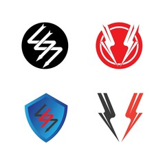 flash thunderbolt logo template