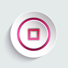Music button design element for your website, page, template, layout. Graphic design creative element. Vector illustration.