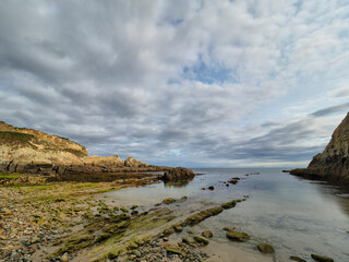 Views of Mexota beach, Asturias, Spain