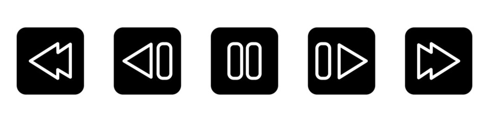 multimedia player window template. Vector illustration.	
