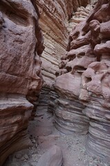 Canyon Gai Avud near Eilat, Israel in evening