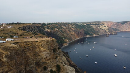 Obraz premium View of Cape Fiolent near the city of Sevastopol in Crimea