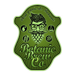 beer label, Botanic Brew 