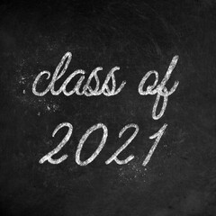 Class of 2021 graduation school/university/college chalk effect 