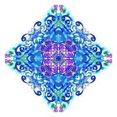 blue snowflake ornament